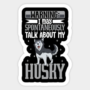 Siberian Husky lover Sticker